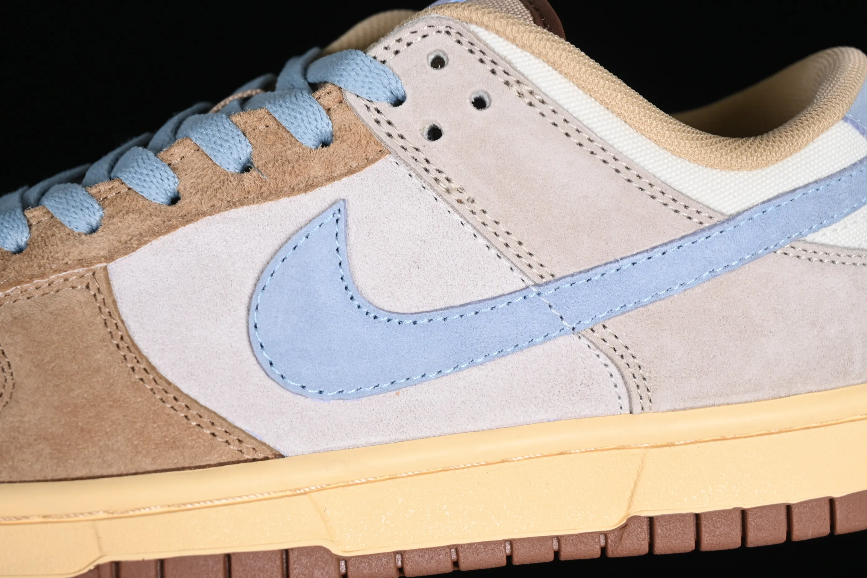 All Categories Nk SB Dunk Series Nk SB Dunk Low Low-top sneakers N version Nk Dunk Low "Sanddrift Blue" Old sand contrast style SB low-top sports and leisure sneakers HF0106-100
